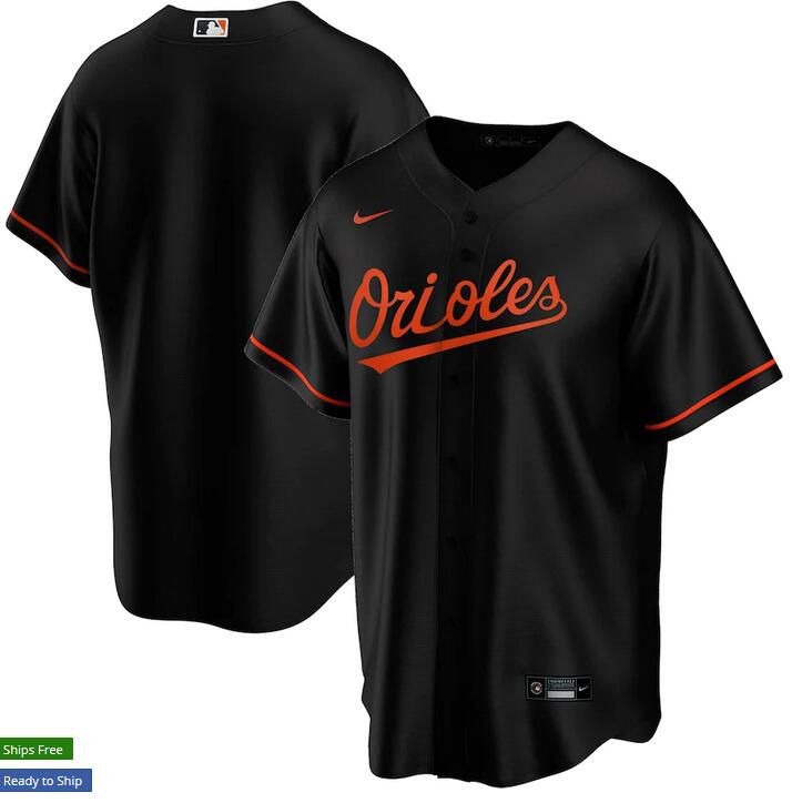 Mens Baltimore Orioles Nike Black Alternate Replica Team MLB Jerseys